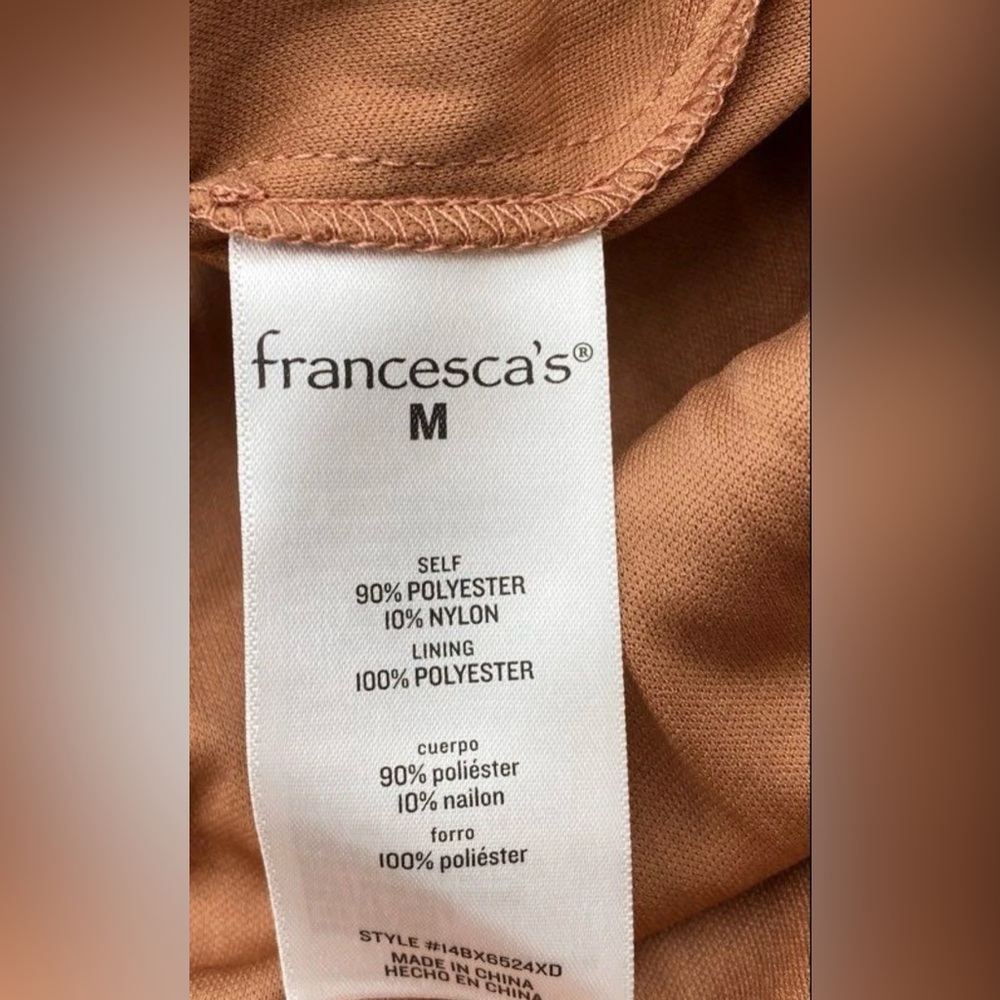 Francesca's Collections Rust High-Low Ruffle Maxi Skirt - Picture 6 of 8